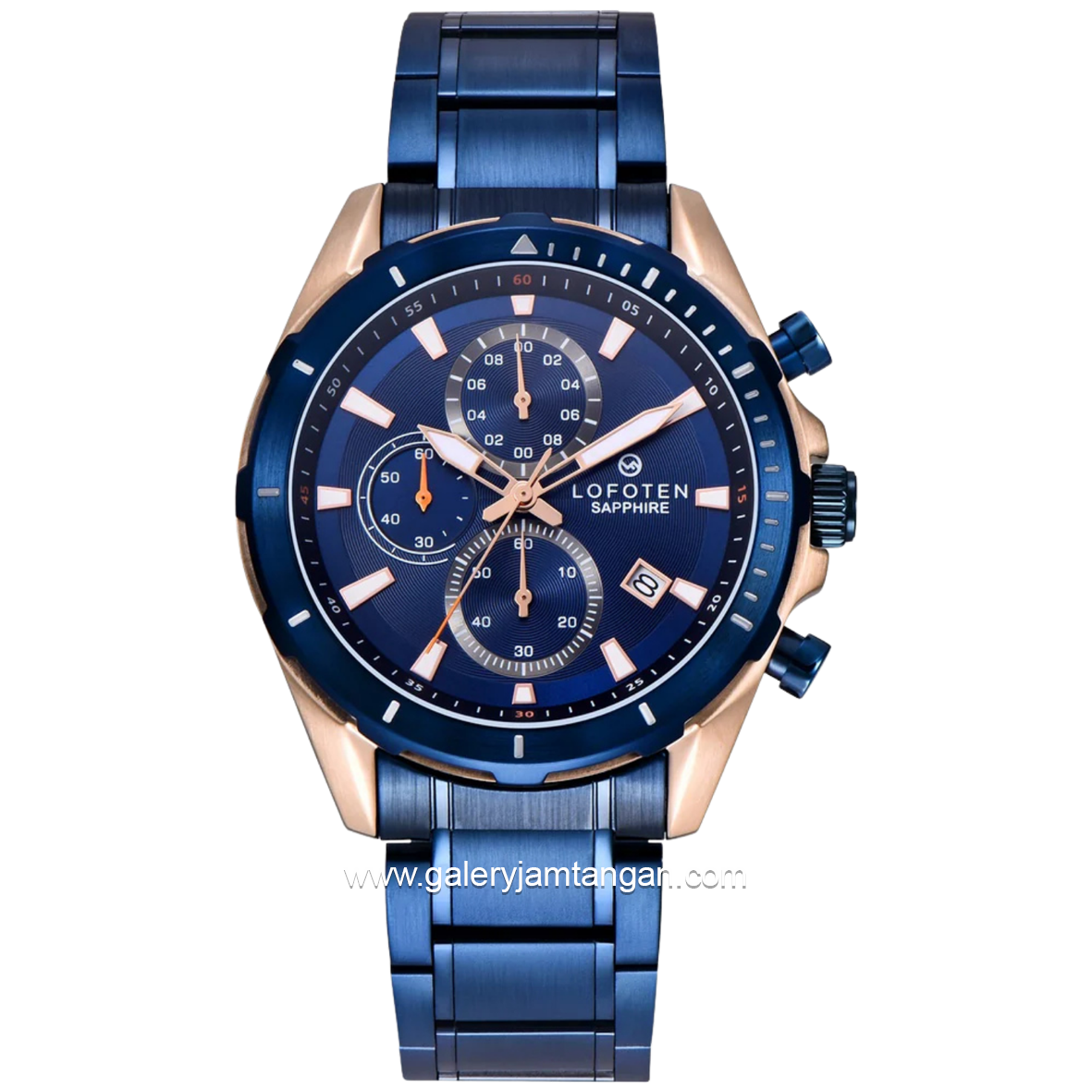LOFOTEN F-6515MC Blue Rosegold Stainless Steel