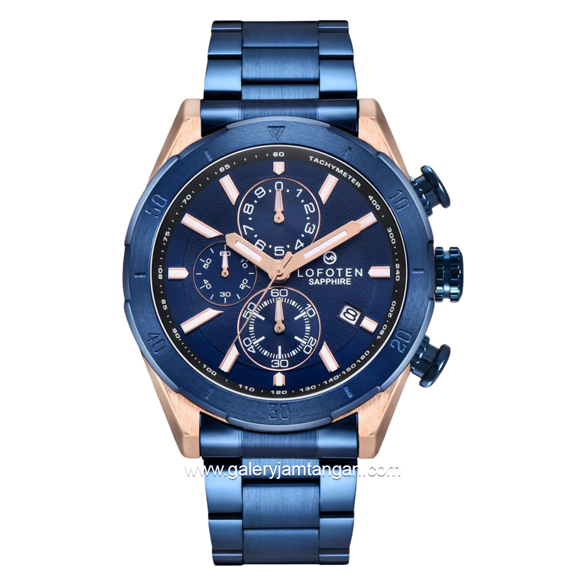 LOFOTEN F-6517MC Blue Rosegold Stainless Steel