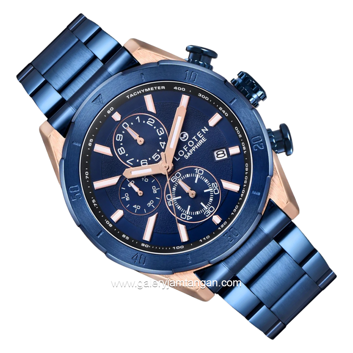 LOFOTEN F-6517MC Blue Rosegold Stainless Steel