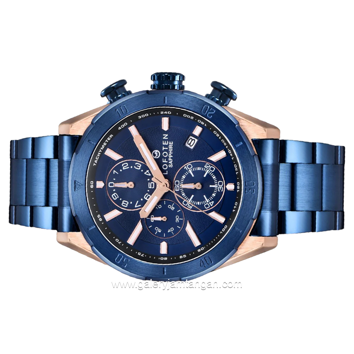 LOFOTEN F-6517MC Blue Rosegold Stainless Steel