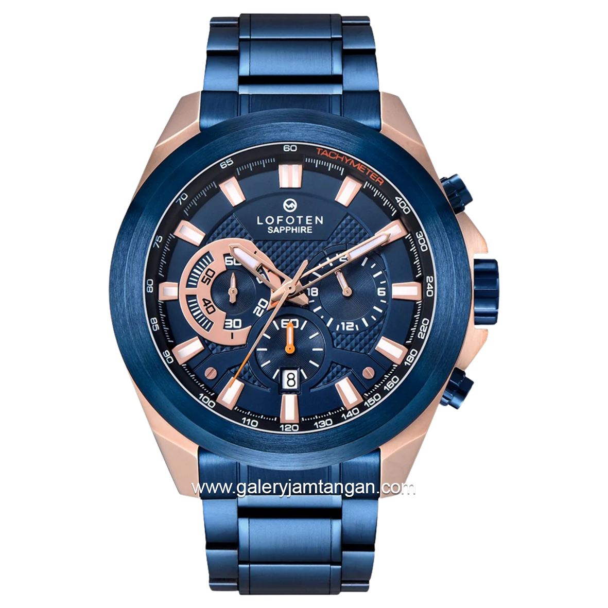 LOFOTEN F-6520MC Blue Rosegold Stainless Steel
