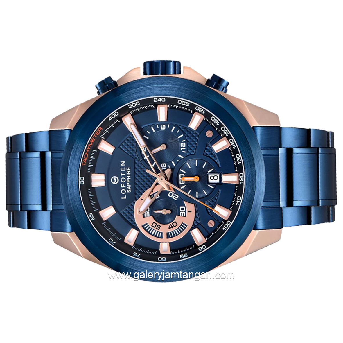 LOFOTEN F-6520MC Blue Rosegold Stainless Steel