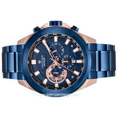 LOFOTEN F-6520MC Blue Rosegold Stainless Steel