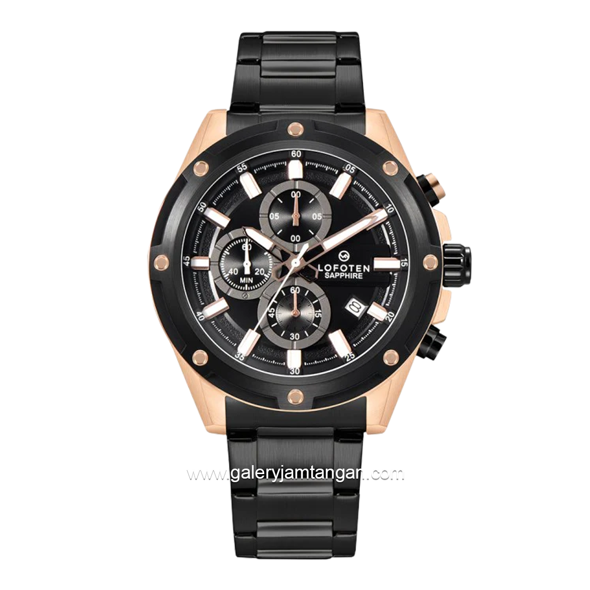 LOFOTEN F-6532MC Black Rosegold Stainless Steel