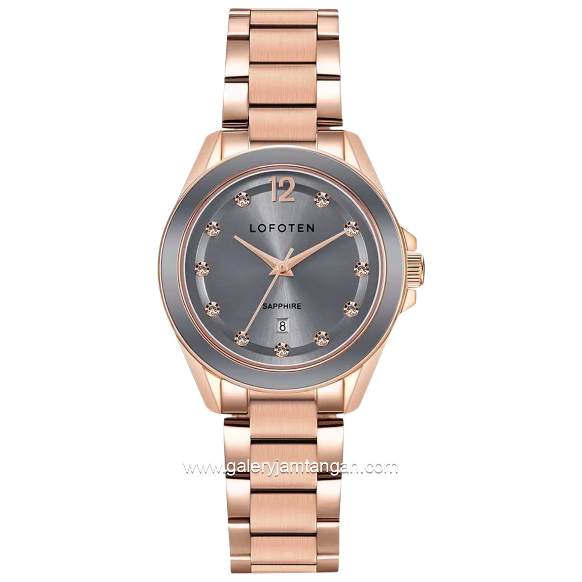 LOFOTEN F-2324L Rosegold Dial Grey Stainless Steel
