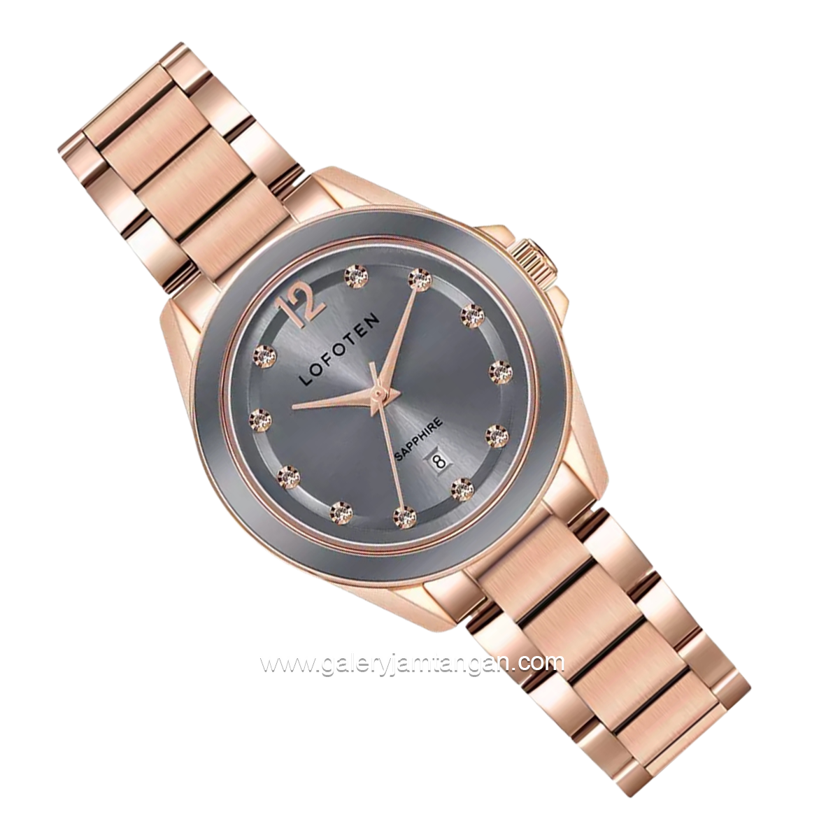 LOFOTEN F-2324L Rosegold Dial Grey Stainless Steel