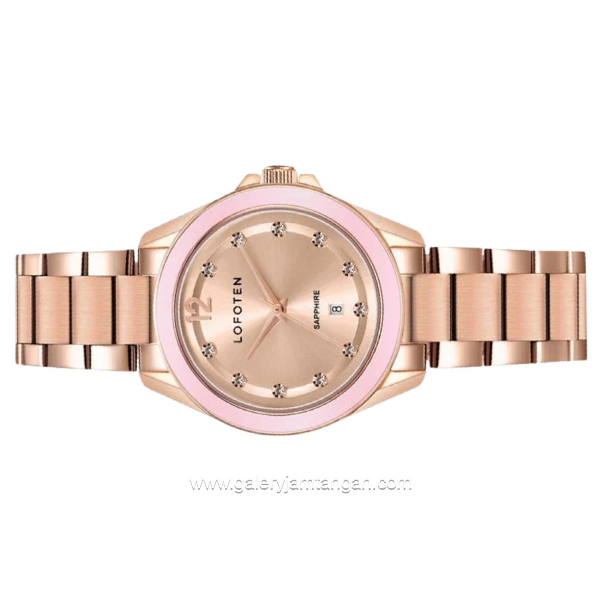LOFOTEN F-2324L Rosegold Ring Pink Stainless Steel