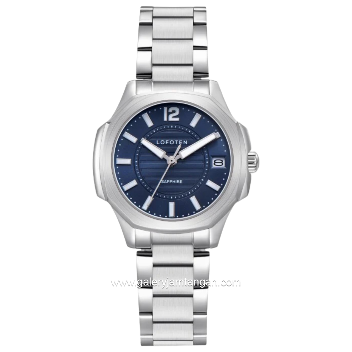 LOFOTEN F-2327L Silver Dial Blue Stainless Steel