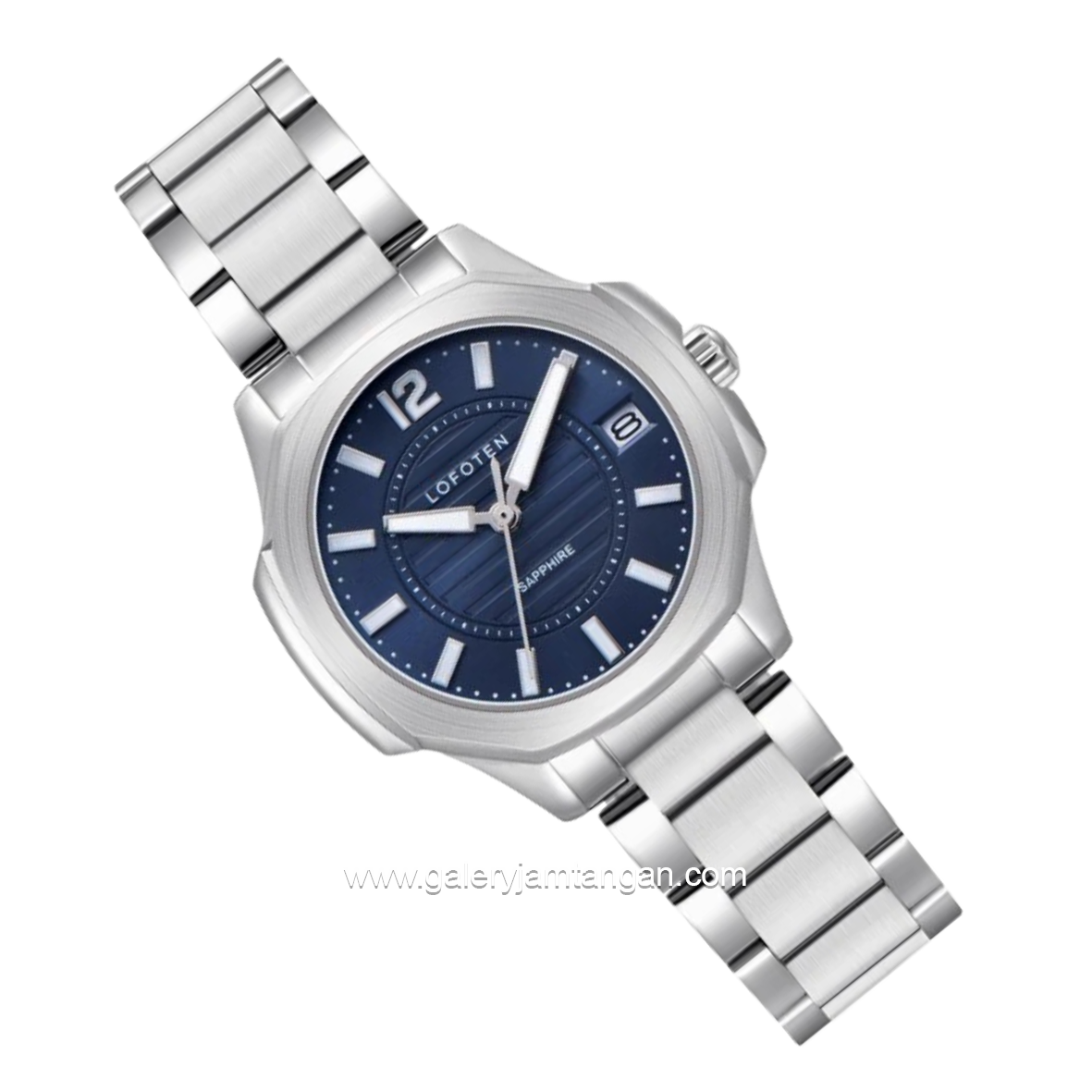 LOFOTEN F-2327L Silver Dial Blue Stainless Steel