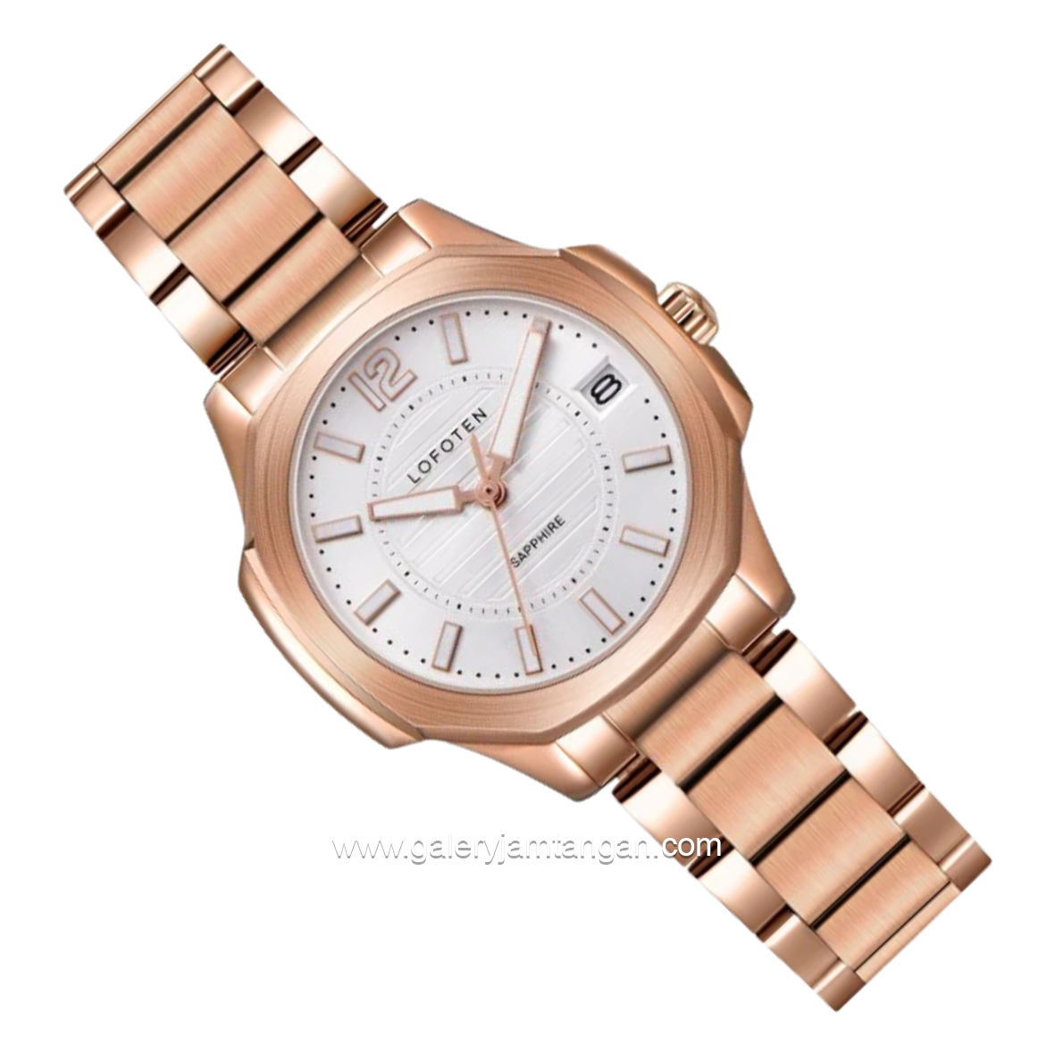 LOFOTEN F-2327L Rosegold Dial White Stainless Steel