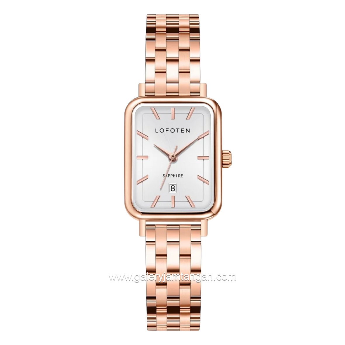 LOFOTEN F-2332L RG-1 Rosegold Dial White Stainless Steel Strap