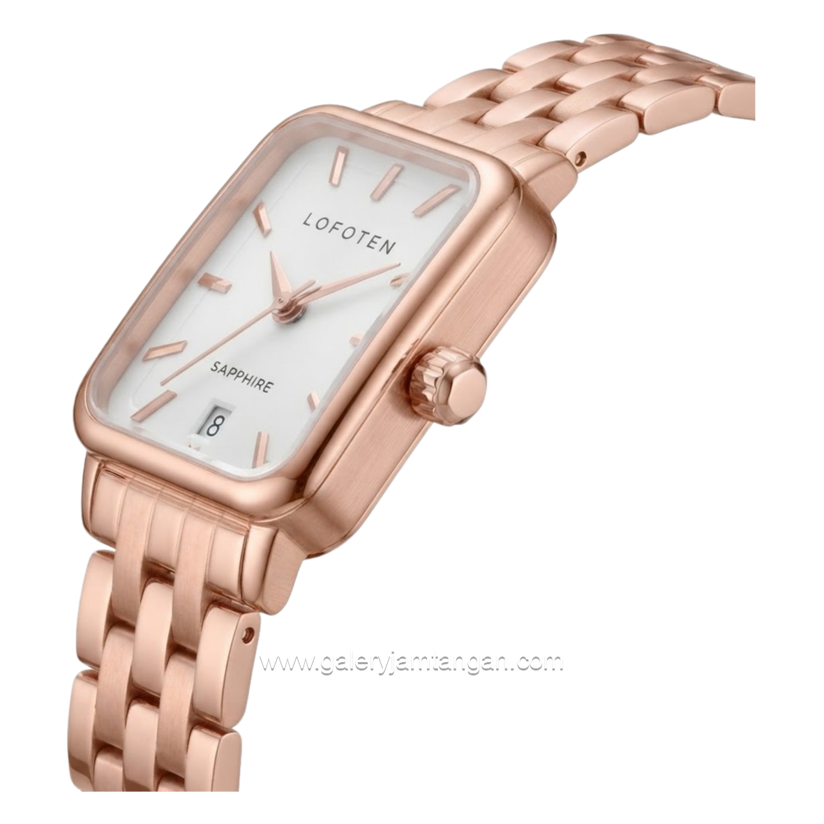 LOFOTEN F-2332L RG-1 Rosegold Dial White Stainless Steel Strap