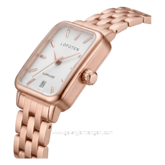 LOFOTEN F-2332L RG-1 Rosegold Dial White Stainless Steel Strap