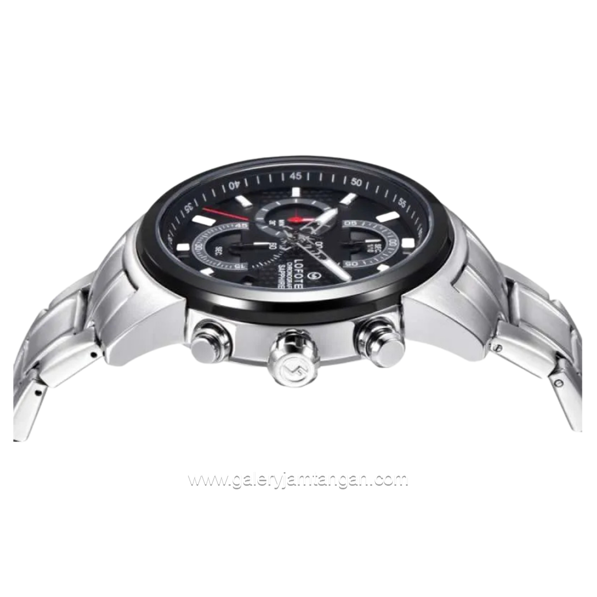 LOFOTEN F-6531MC Silver Dial Black Stainless Steel