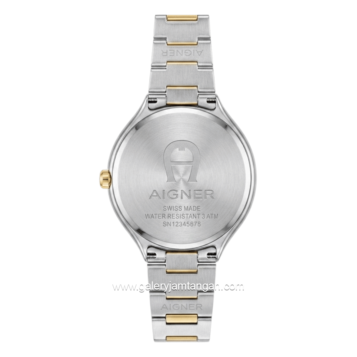 AIGNER GENOVA AGW.283002 Women's Watch Silver Dial Green Stainless Steel Swiss Made