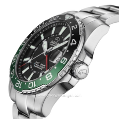 JAGUAR J1011/5 Silver Dial Black Stainless Steel Swiss Made