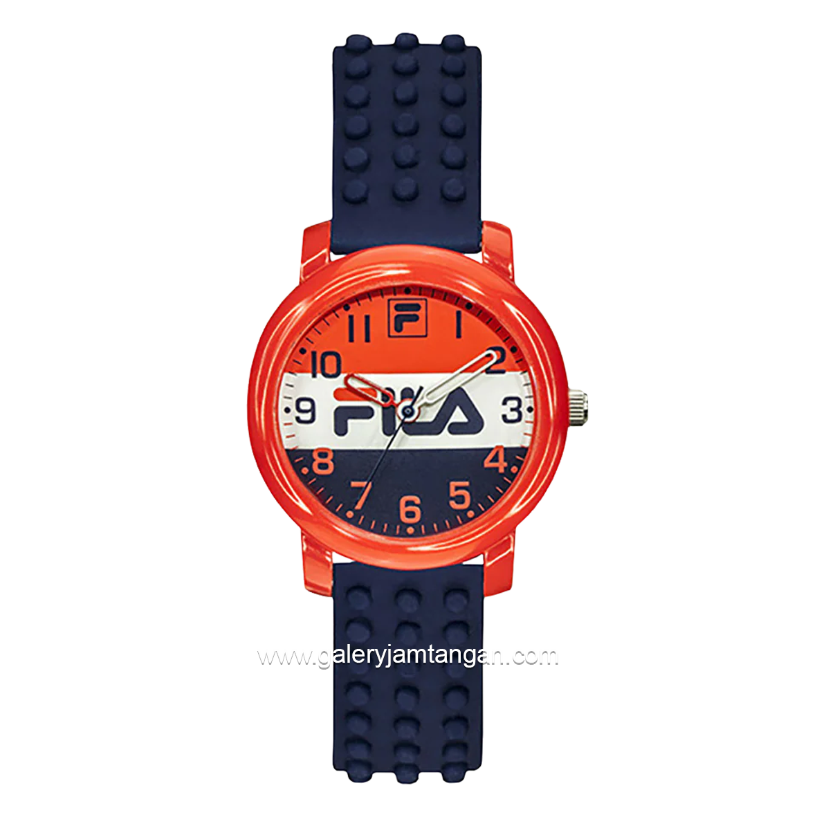 FILA 38-203-004 Navy Orange Rubber Strap