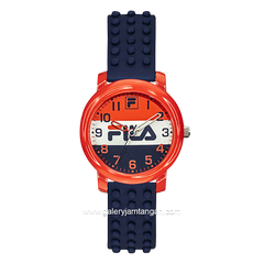 FILA 38-203-004 Navy Orange Rubber Strap