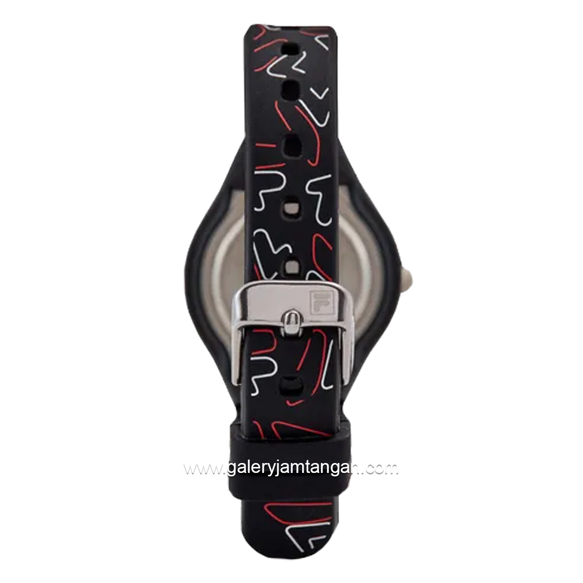 FILA 38-204-002 Black Dial White Rubber Strap