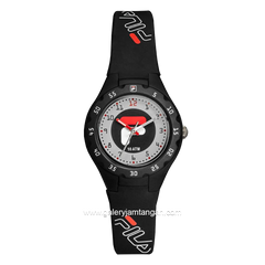 FILA 38-204-104 Black Dial White Rubber Strap