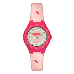 FILA 38-204-106 Pink Dial White Rubber Strap