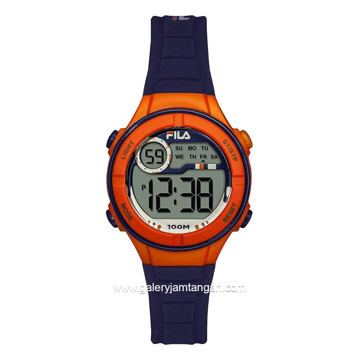 FILA 38-205-005 Digital Navy Orange Silicone Strap