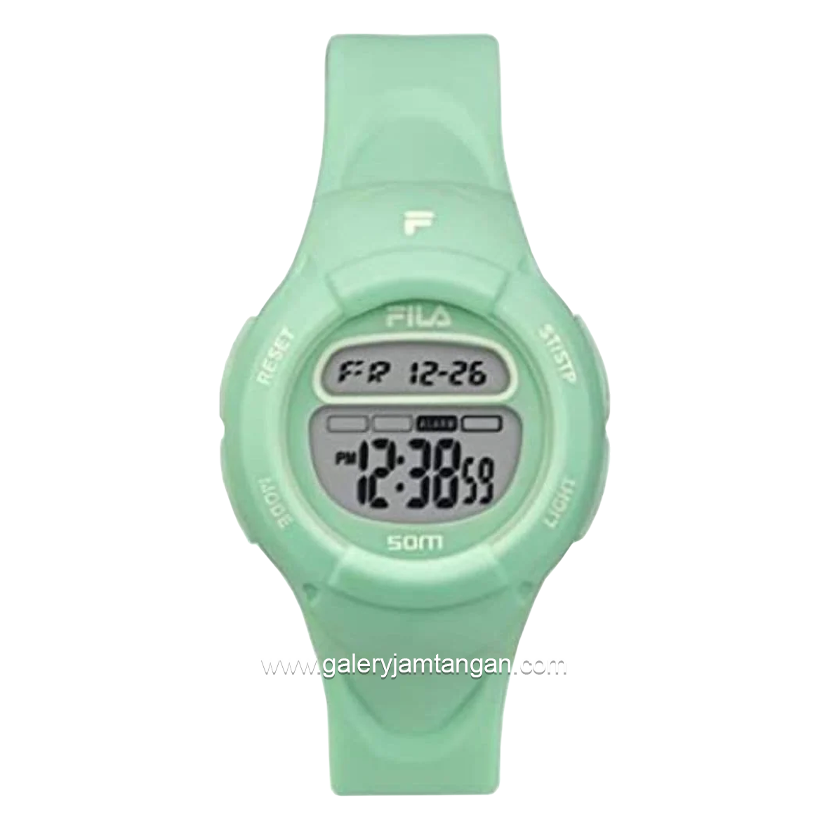 FILA 38-213-007 Digital Full Green Silicone Strap