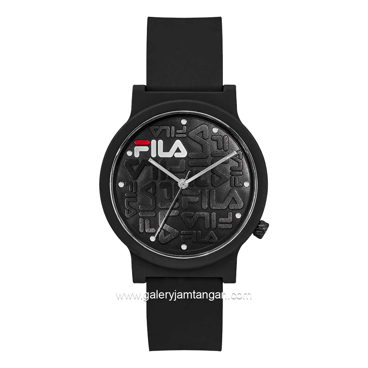 FILA 38-320-001 Black Dial Black Silicone Strap