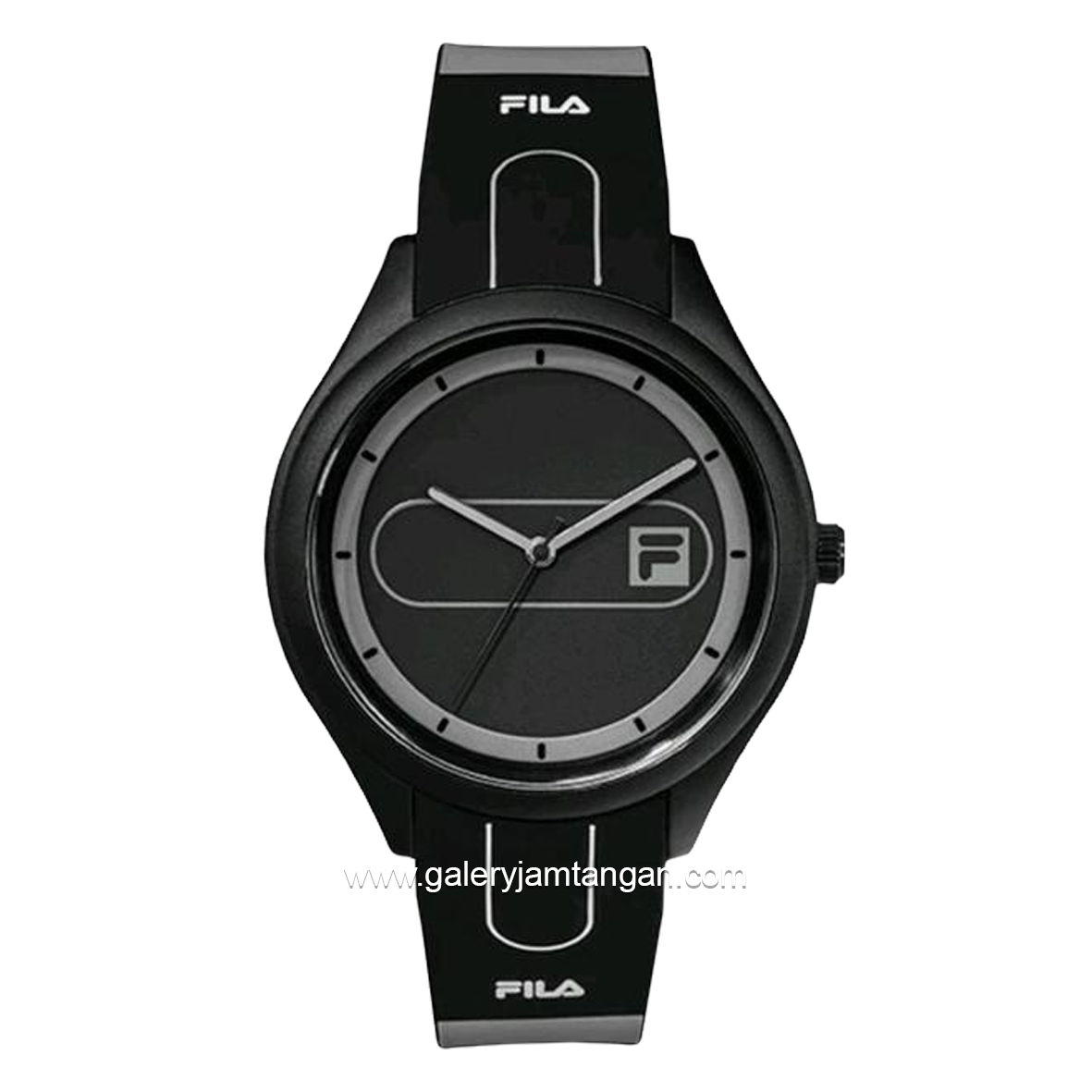 FILA 38-321-002 Black Grey Silicone Strap