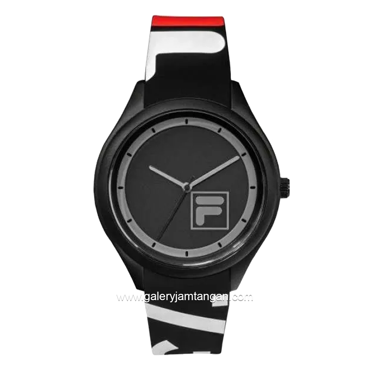 FILA 38-321-102 Full Black Silicone Strap