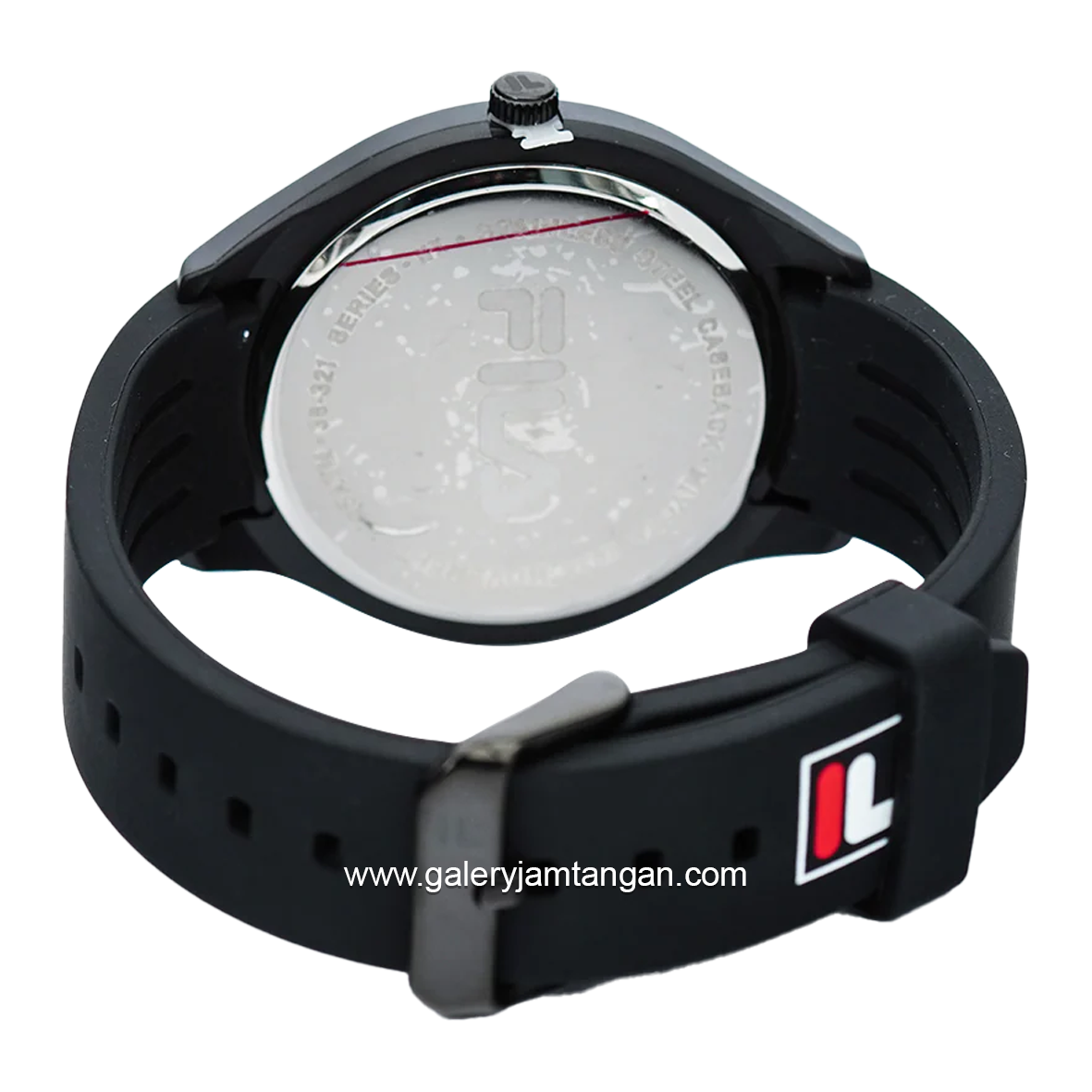 FILA 38-321-102 Full Black Silicone Strap