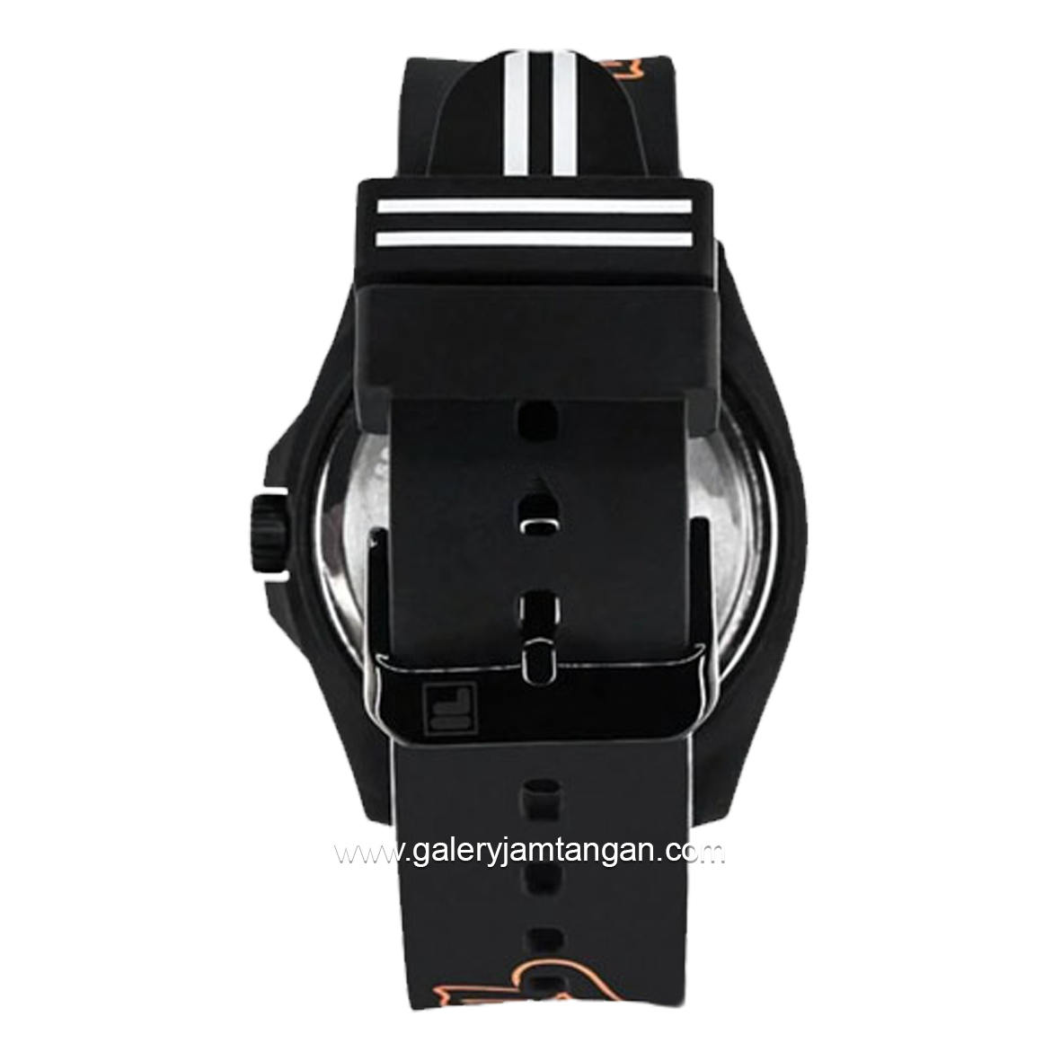 FILA 38-330-001 Black Dial Black Silicone Strap
