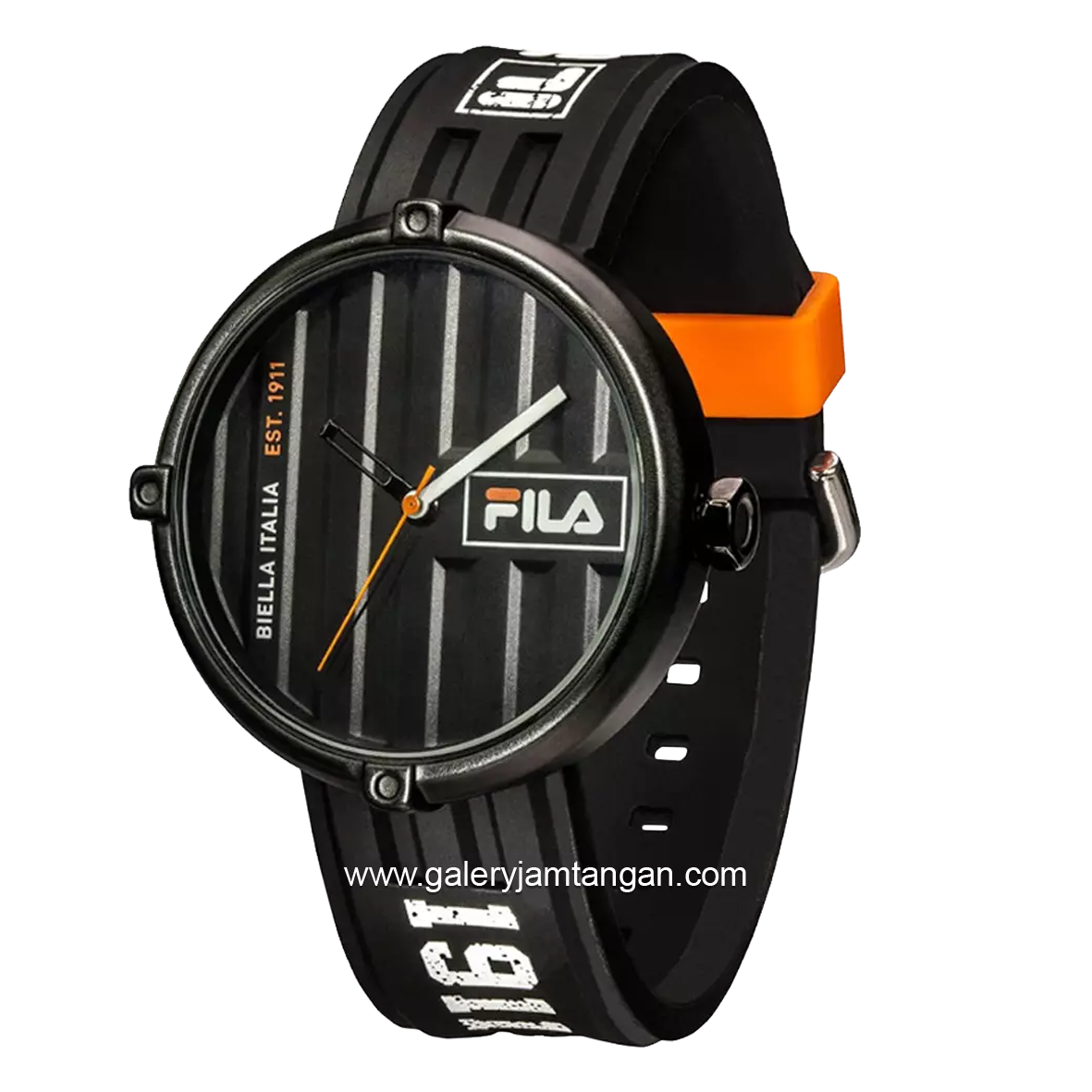 FILA 38-338-105 Black Dial Black Rubber Strap