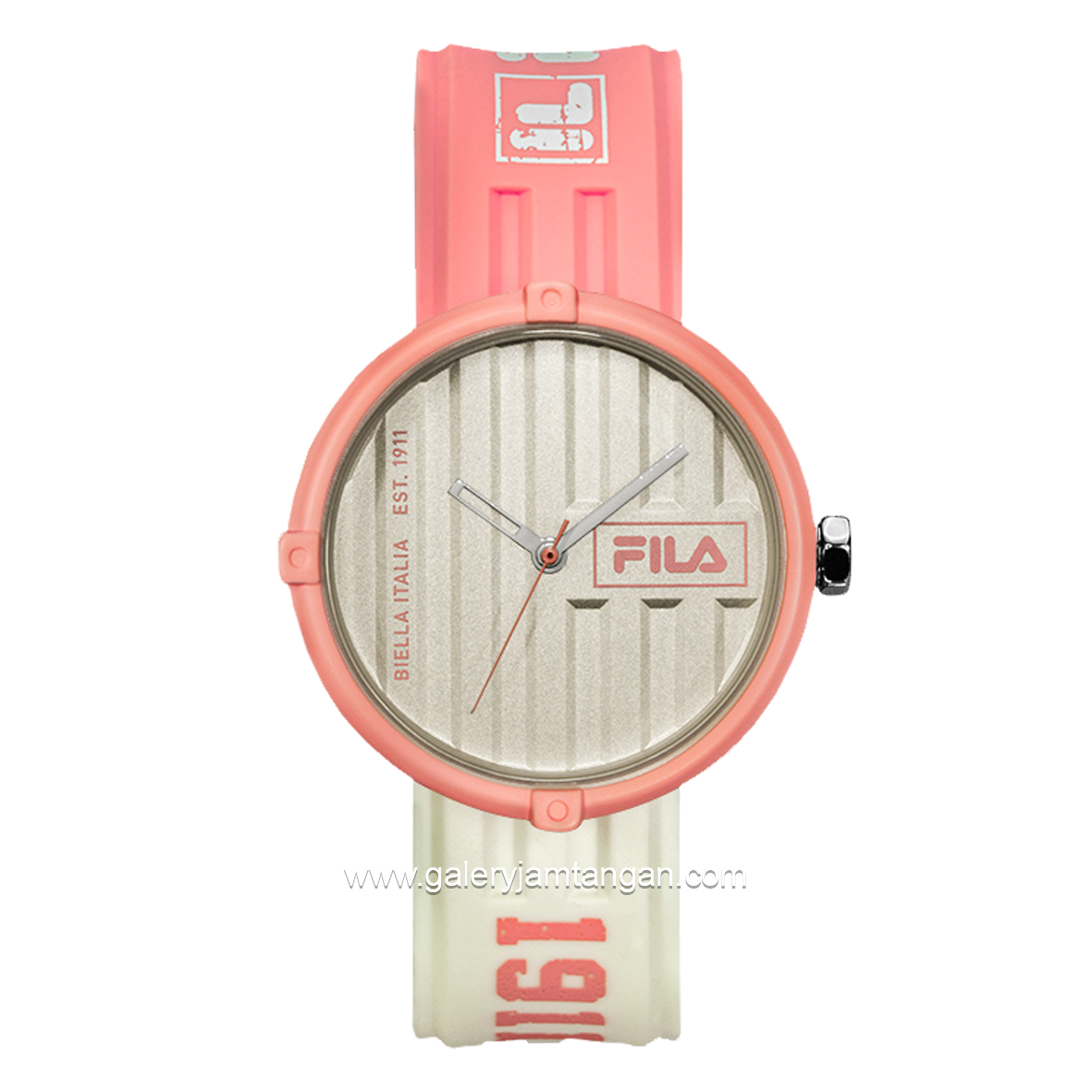 FILA 38-338-106 White Dial White Rubber Strap