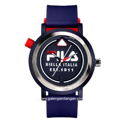 FILA 38-341-002 Blue Ring Silver Silicone Strap