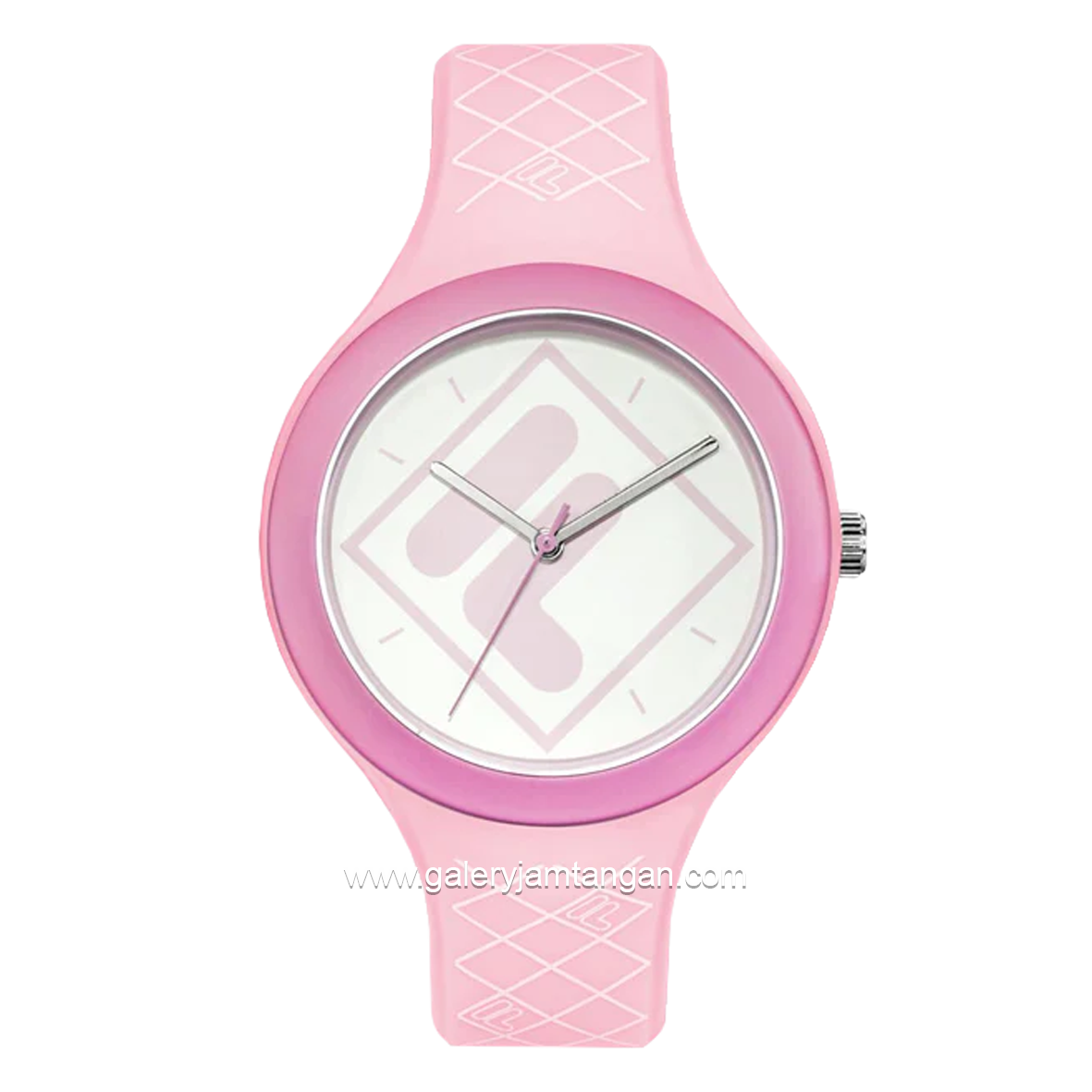 FILA 38-342-004 Pink Dial White Silicone Strap