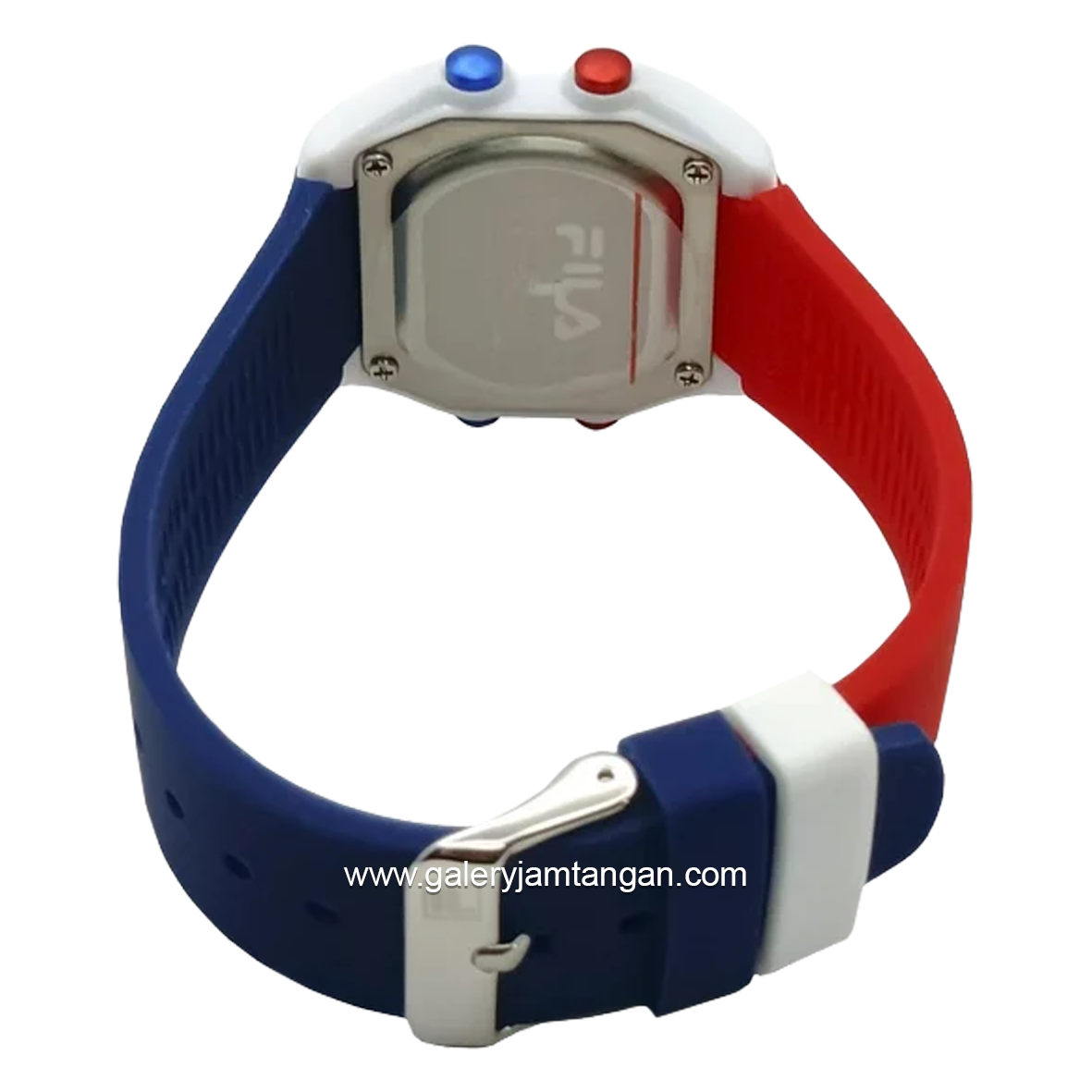 FILA 38-349-001 Digital Red Blue Ring White Rubber Strap