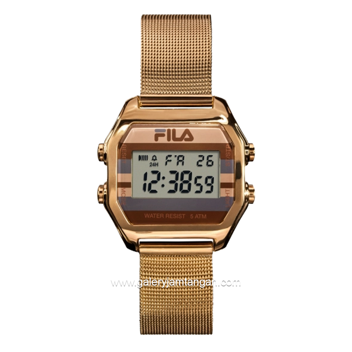 FILA 38-350-003 Digital Rosegold Stainless Stell Strap