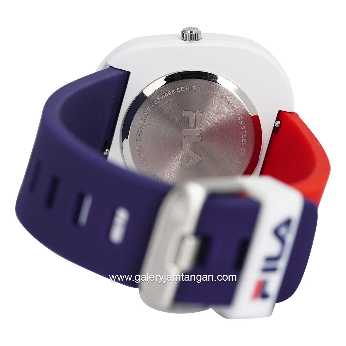 FILA 38-6098-002 Blue Dial White Silicone Strap