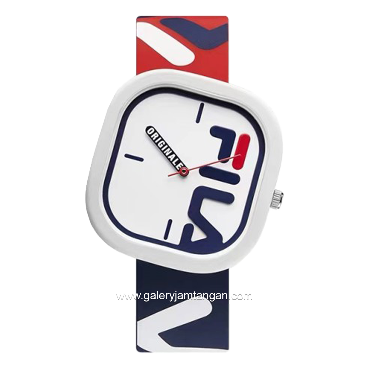 FILA 38-6098-002 Blue Dial White Silicone Strap