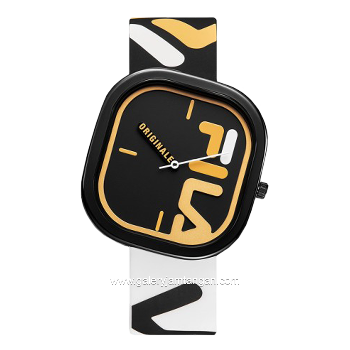 FILA 38-6098-003 Black Dial Black Rubber Strap