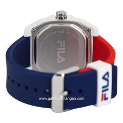 FILA 38-6105-002 Red Blue Dial White Silicone Strap