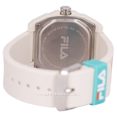 FILA 38-6105-007 White Dial White Rubber Strap