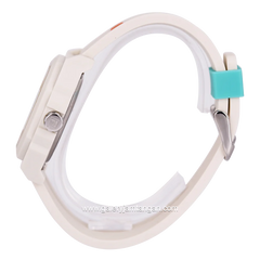 FILA 38-6105-007 White Dial White Rubber Strap