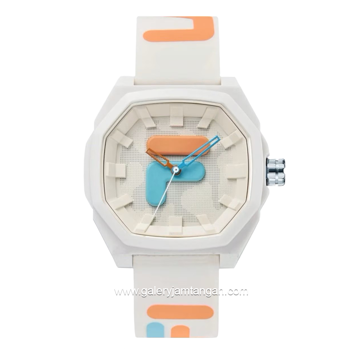FILA 38-6105-007 White Dial White Rubber Strap