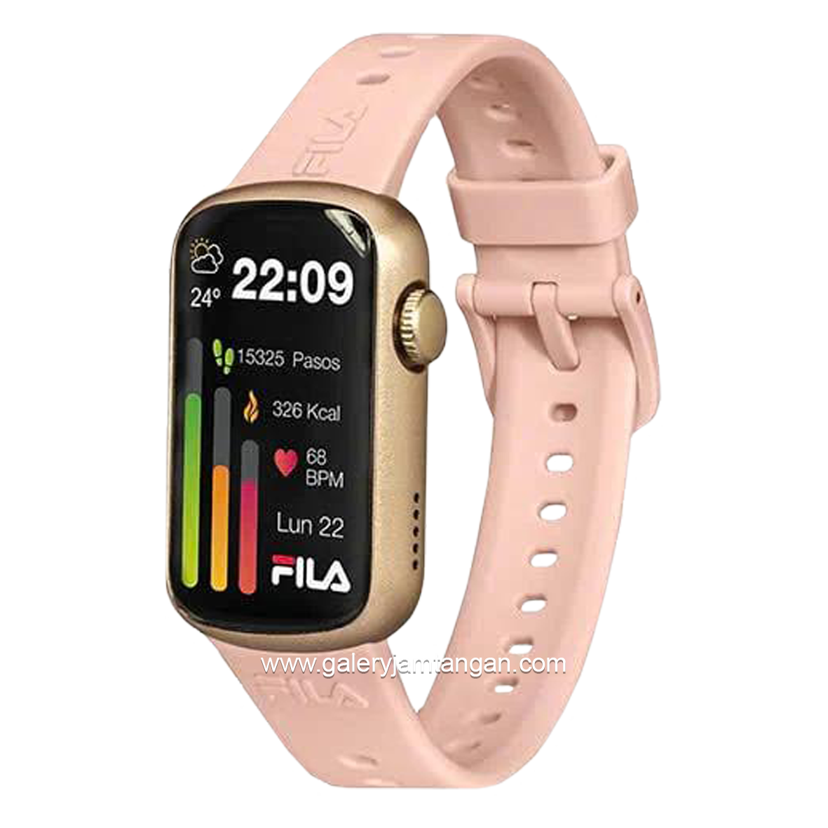FILA SMARTWACH BRAZ15G Pink Rosegold Silicone Strap