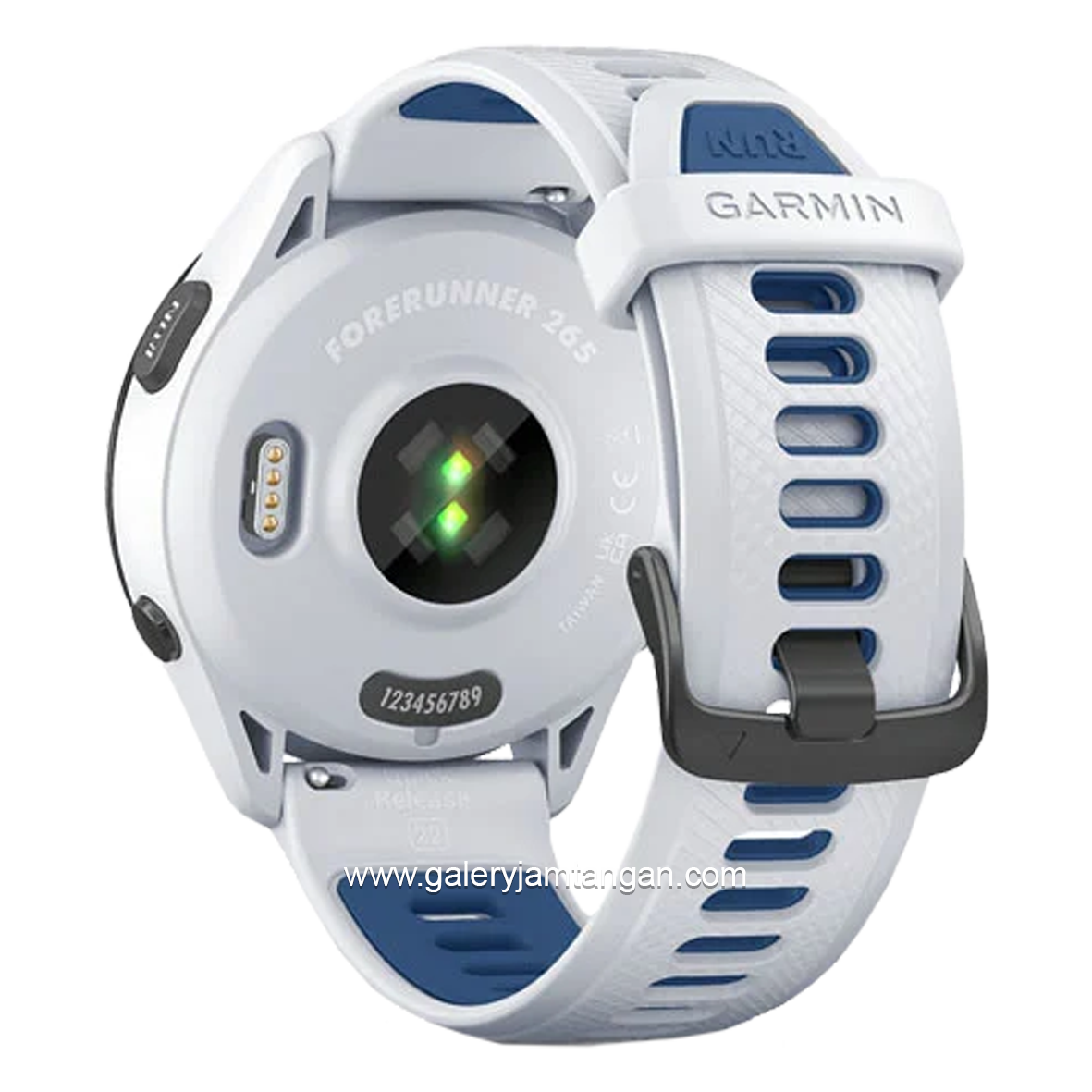 GARMIN FORERUNNER 265 MUSIC White Smartwatch Silicone Strap