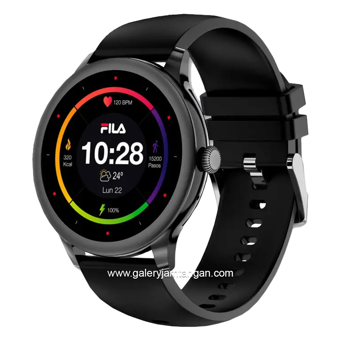 FILA SMARTWATCH SW/53 Full Black Silicone Strap