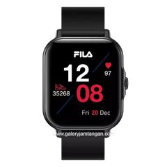 FILA SMARTWATCH SW/63B Full Black Silicone Strap