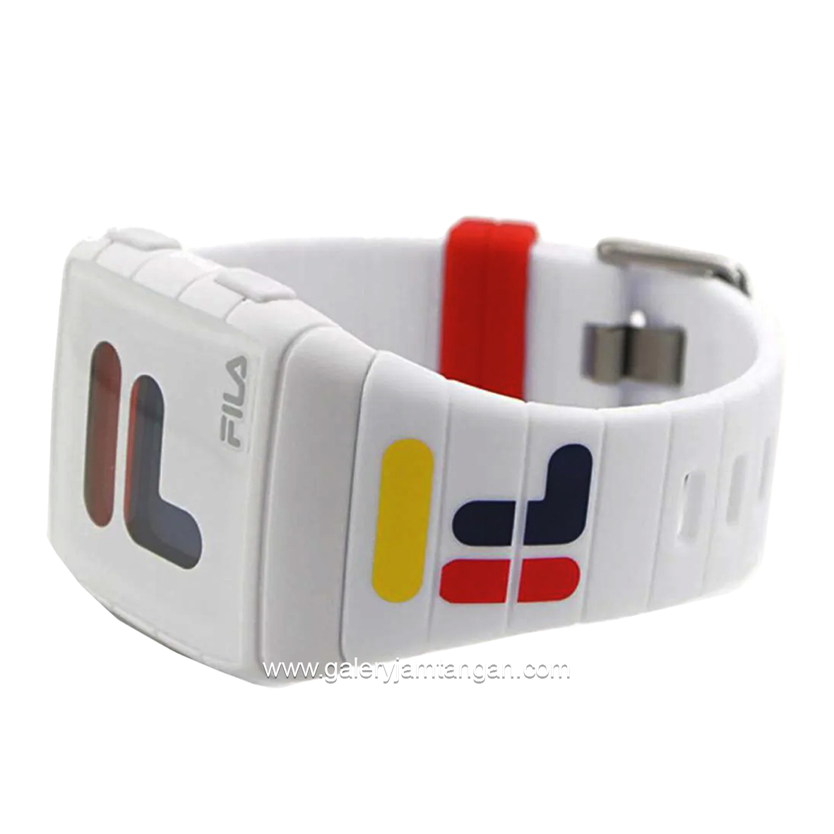 FILA 38-105-007 Red Blue Digital Rubber Strap